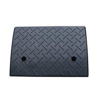 Step Slope Ramps, Wheelchair Locomotive Truck Mat- School Shop Store Garage Ramps Slow Down Silent Pad Vehicle Ramps (Color : Black)
