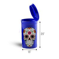 Day Of The Dead Skull First Aid Case Pill Container ID 7317B