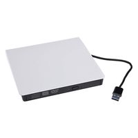 Ciyoon 2019 White Slim External USB 3.0 DVD RW CD Writer Drive Burner Reader Player for Laptop PC