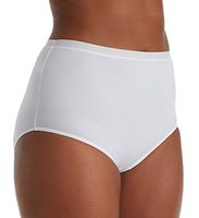 Elita Women's Plus Size Microfiber Full Brief Panty 6144 2X Porcelain