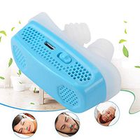 Upgraded Version 2 in 1 Electronic Anti Snoring Devices,Air Purifier Anti Snoring Devices to Natural and Comfortable Sleep - Snoring Solution Nasal Dilator for Breathing (Blue)