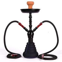Hookah - Two Hookahs - Men's Filter - Creative Washable Filter - Portable Smoking Kit Multi-Color Option Hookah (Color : Black)