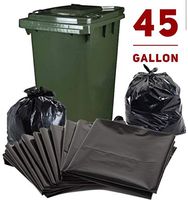 NP - Large Heavy-duty Trash Bags, 45 Gallon, 90 Count, Black (Black, 10)