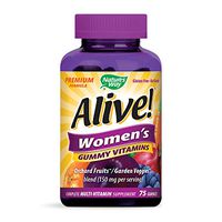 Nature's Way Alive! Women’s Premium Gummy Multivitamin, Full B Vitamin Complex, 75 Gummies