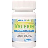 Stress, Cramps, Muscle Cramps, All-Natural Relaxant | A Proprietary Blend of Valerian Root, Passion Flower, Magnesium and Other Ingredients for a Homeopathic Option for Pain and Stress - (90ct bottle)