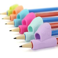 Ikevan 1 Set/3Pcs Write Posture Correction Device Silicone MOT Harm Appliance Student Holding Pen/Pencil Corrector (A)
