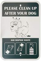 CROWN PRODUCTS Poopy Pouch Pet Waste Station Replacement Sign-700632