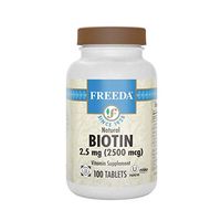 Freeda Vitamins Biotin 2.5mg 100 Tabs