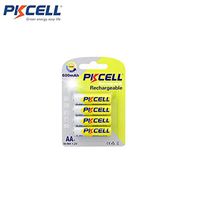 1.2V Ni-MH AA 600mAh Rechargeable Batteries,4 Counts