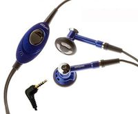 Headset OEM 2.5mm Hands-Free Earphones Dual Earbuds Headphones Microphone Stereo Blue for Verizon PCD Escapade WP8990 - Verizon PCD Razzle TXT8030 - Verizon Samsung Alias 2 U750