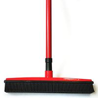 Jiazhounengy Long Push Rubber Broom Bristles Sweeper Squeegee Scratch Bristle Broom
