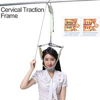 JKABNSDF Neck Spine Massager Cervical Traction Device Kit Neck Back Stretcher Adjustment Chiropractic Back Head Massager Relaxation