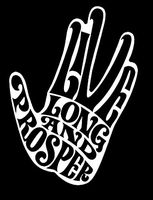 Makarios LLC Live Long and Prosper Star Trek Cars Trucks Vans Walls Laptop MKR| White |5.5 x 4|MKR447