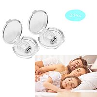 Silicone Magnetic Anti Snore Clip Anti Snoring Devices Nose Clip Stop Snoring Solution Relieve Snore Mini Sleeping Aid(2 PCS)