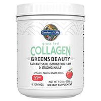 Garden of Life Grass Fed Collagen Greens Beauty Powder - Apple, 14 Servings, Collagen Powder for Women Skin Hair Nails Joints, Collagen Peptides Powder, Collagen Protein + Greens, Collagen Supplement