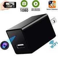 Fifi Cam Hidden Spy Camera-1080P HD Baby Camera- Home Covert Surveillance Cam -WiFi Wall Charger Spy Camera- Mini USB Nanny Cam -Motion Detection Alert - Live Remote Video Viewing with Phone APP