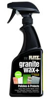 Flitz Granite Glass Cleaner + Sealer Safe on Food, Powerful Carnauba Wax Formula to Clean, Polish + Protect Kitchen and Bathroom Surfaces, 1 Pack