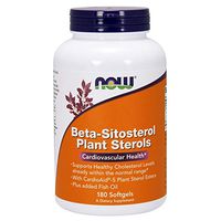 NOW Supplements, Beta-Sitosterol Plant Sterols with CardioAid®-S Plant Sterol Esters and Added Fish Oil, 180 Softgels