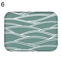 TbpersicwT Home bedroom carpet door mat, 40x60cm Geometric Triangle Wave Anti-Slip Door Mat Entrance Rug Kitchen Carpet - 6#