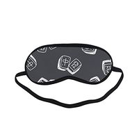 All Polyester Mahjong Table Game China Entertainment Sleeping Eye Masks&Blindfold by Simple Health with Elastic Strap&Headband for Adult Girls Kids and for Home Travel