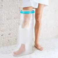 Waterproof Leg Cast Cover for Shower, Waterproof Cast Protector Bag for Bath, Watertight Plastic Protection Reusable Seal for Broken Leg Knee Foot Ankle Wound -Adult Half Leg Size(28 Inches)