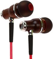 Symphonized NRG 2.0 Earbuds with Microphone, Noise Isolating Headphones Earbuds Heavy Deep Bass Earphones Ear Buds, in Ear Headphones for iPhone Android Phone iPad Tablet Laptop and More (Lava Red)