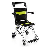 Wheelchair Manual Folding Ultra-Light Old accessible Aluminum Small Travel