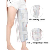 Knee Immobilizer, Knee Brace & Stabilizer for Recovery, Knee Fractures, ACL, MCL, Meniscus Tear, Arthritis, Displacement & Post Surgery Recovery,Gray,S