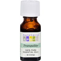 Aura Cacia 100 Percent Pure Tranquility Essential Oil Blend, 0.5 Ounce - 6 per case.