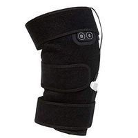 CLHCilihu Heated Massage Knee Brace Pad,Adjustable Heat Therapy Knee Wrap Support,USB Electric Heating for Arthritis Joint Pain Relief Men Women