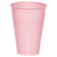Classic Pink Plastic Cups 12oz Solid 240ct