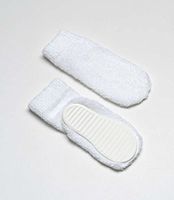 MediChoice Patient Slipper, Hard Sided Sole, Terry Cloth, Child Size 4-5, White (Case of 48)