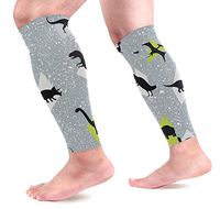 AHOMY Sports Calf Compression Sleeves Ute Dinosaurs Polygon Graphics Leg Compression Socks for Men and Women