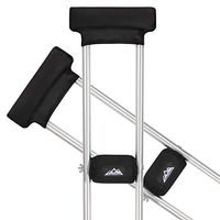 supregear Crutch Pads, 4-Pack Universal Underarm Crutch Pads and Hand Grips Combo, Washable Moisture Wicking Padding Hand Covers Soft Foam Cushion Walking Arm Crutch Accessories for Adults, Kids