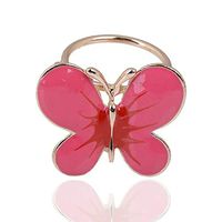 Women Scarf Jewelry Scarf Ring Clip Buckle Scarf Clip Flower Buckle Holder Gift Daily Popular Fashion Novelty Aesthetic Girls | StyleID - 12#-Pink Butterfly