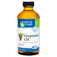 Earth's Care Grapeseed Oil, Expeller-Pressed, No Parabens, Fragrances or Artificial Colors 8 FL. OZ (12 Bottles)