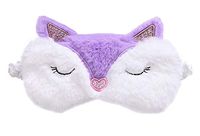 Monai Cute 3D Sleep Travel Nap Night Mask Soft Plush Blindfold Animal Sleeping Home Eye Cover for Women Girls Kids
