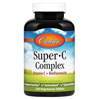 Carlson Labs Super C Complex, Bioflavonoids and C, 250 Tablets