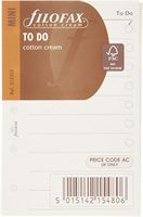 Filofax Papers To Do List, Cotton Cream Mini Size - FF-512253