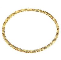 Gold Titanium Steel 44PCS POWER Magnets Therapy Chain Necklace for Pain Neck Arthritis Headaches Relief Men Women