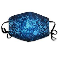 Musical Notes Dust Mask,Washable and Reusable Cleaning Gardening Outdoor Activities Warm Windproof Mask