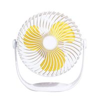 Mini Handheld Fan Personal Portable Desk Stroller Table Fan with Rechargeable Battery Operated Cooling Folding Electric Fan USB Charging Fan for Office Room Outdoor Household Traveling Stripes (White)