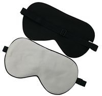 Maxfeel 100% Pure Silk Filled Eye Mask Sleeping Mask Sleep Masks Sleep Masks Sleep Aids Soft and Smooth Solid Colors Hand Washable Big Size 22 * 10cm (White)