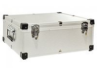 Neo Aluminium CD or DVD Storage Box with sleeves holds upto 630 disks
