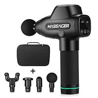 Seesii Muscle Massage Gun, 20 Speed Powerful Cordless Handheld Deep Tissue & Muscle Massager,Handheld Massage Gun Percussion Massage Device Ultra-Quiet Glide for Muscle Tension Relief