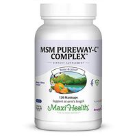 Maxi Health MSM Pureway Vitamin C Complex - Allergy, Joint & Detox Formula - 120 Capsules - Kosher