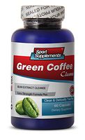 Green Coffee Bean Extract Powder - Green Coffee Cleanse 400mg - Support Healthy Digestion with Pure Herbal Green Coffee Cleanse (1 Bottle 60 Capsules)