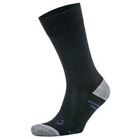 Foot Zen Unisex Diabetic Comfort Crew Sock (Black, Medium)