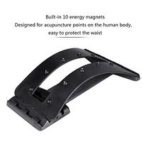 Lumbar Stretcher and Foot Massage Roller Set,Multi-Level Back Stretching Device w/Magnetic Therapy Self Massager - Back Support for Office Chair,Magnet