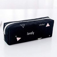 Roysberry Pencil Storage, Simple Pencil Pen Case Cosmetic Makeup Bag Storage Pouch Purse Students School, Fresh Geometry